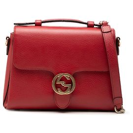Borsa Gucci Small Dollar Calf Interlocking G rossa