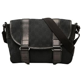 Borsa a tracolla Gucci GG Canvas nera