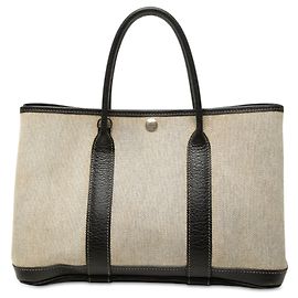 Borsa Tote Garden Party 30 Hermès in Toile e Negonda Beige