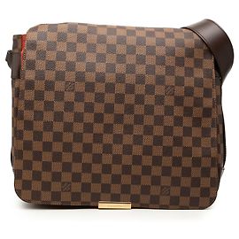Borsa a tracolla Louis Vuitton Damier Ebene Bastille marrone