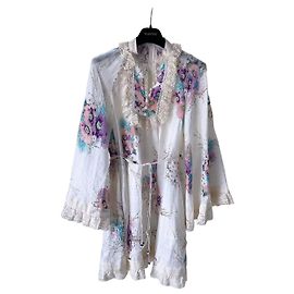 Zimmermann Kleid aus Leinen mit Blumenprint