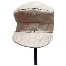Gorra Newsboy Dior Camel de Lino