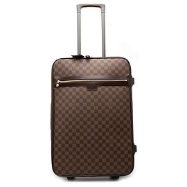 Borsa da viaggio Louis Vuitton Damier Ebene Pegase 55 Marrone