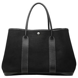 Borsa Tote Garden Party 36 Hermès in Toile e Negonda nera