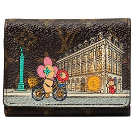 Portafoglio Small Victorine Louis Vuitton Monogram Vivienne in Paris Marrone