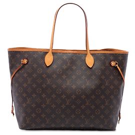 Borsa Tote Louis Vuitton Monogram Neverfull GM Marrone