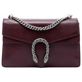 Borsa a tracolla Gucci Dionysus Medium in pelle di vitello rossa