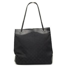 Borsa Tote Gucci GG Canvas Gifford nera