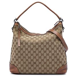 Borsa hobo Miss GG Small in tela GG marrone Gucci