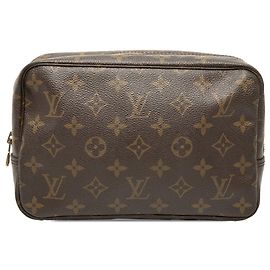 Bolso de mano Louis Vuitton Monogram Trousse Toilette 23 Marrón