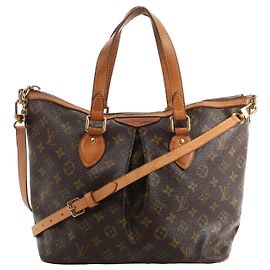 Borsa a mano 2Way Louis Vuitton Palermo PM Monogram in marrone M40145