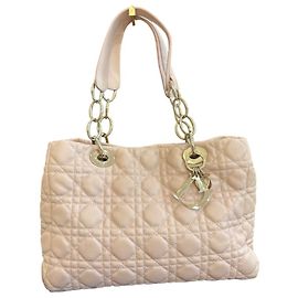 Borsa Tote Christian Dior Lady Cannage in pelle