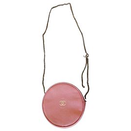 Chanel Bolsa Redonda Rosa