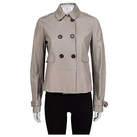 Giacca in pelle beige Brunello Cucinelli - IT 42 / M usata