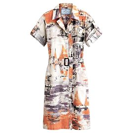 Abito camicia Prada Stampa Mediterranea