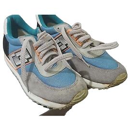 Peter Pilotto Sneakers Lotto in camoscio blu e grigio