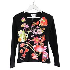 Christian Dior Camiseta Manga Larga Estampado Jardín Floral