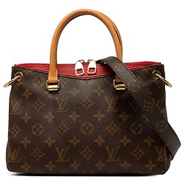 Borsa Satchel Louis Vuitton Monogram Pallas BB Marrone