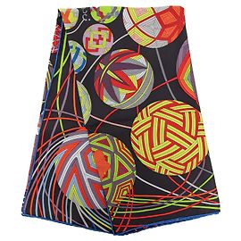 Foulard di seta Hermès L Art du Temari Nero 90 Scarves