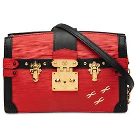 Borsa a pochette e crossbody Louis Vuitton Epi Trunk Nera
