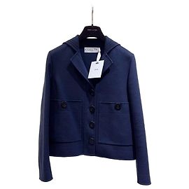 Dior Jacke aus Navy Tweed mit Matrosenkragen Größe 36