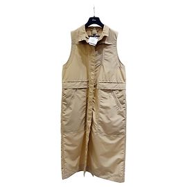 Vestido estilo trench Hermès de algodão bege tamanho 38