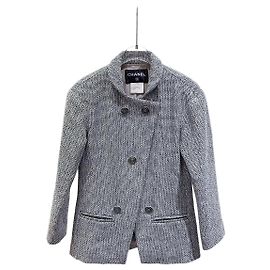 Chaqueta Chanel de tweed multicolor talla 34