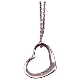 Tiffany & Co Collana Cuore Aperto Elsa Peretti in Argento Sterling