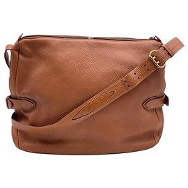 Gucci Borsa a tracolla grande vintage in pelle beige tan
