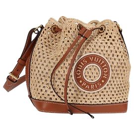 LOUIS VUITTON Noe BB Shoulder Bag Raffia Beige M24722 LV