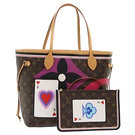 LOUIS VUITTON Monogram Game On Neverfull MM Tote Bag M57452 LV