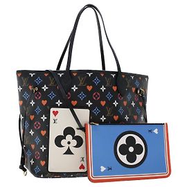 LOUIS VUITTON Monogram Game On Neverfull MM Shoulder Bag M57483 LV