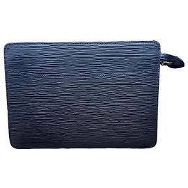 Louis Vuitton Epi Noe Clutch Schwarz