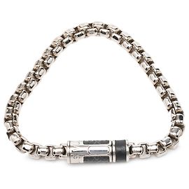 Bracciale a catena Louis Vuitton Monogram Eclipse in ottone argentato