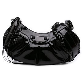 Balenciaga Black Patent Motocross Le Cagole XS