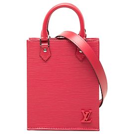 Louis Vuitton Pink Epi Petit Sac Plat