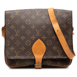 Louis Vuitton Brown Monogram Cartouchiere GM