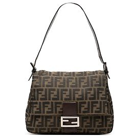 Fendi Brown Zucca Canvas Mamma Forever