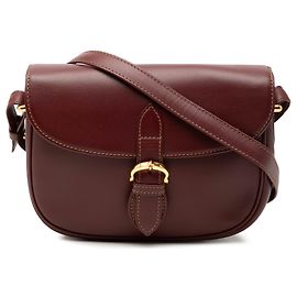 Borsa a tracolla Must De Cartier in pelle rossa