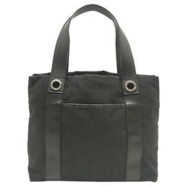 Bulgari Borsa Tote Bvlgari in tela Logomania nera