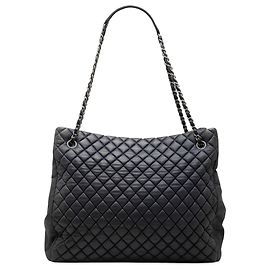 Chanel Blue Large Quilted Calfskin New Bubble Tote