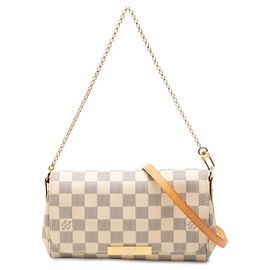 Louis Vuitton White Damier Azur Favorite PM