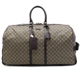 Borsa da viaggio Trolley Gucci Beige Large GG Supreme
