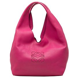 LOEWE Anagram Dunas Hobo-Tasche aus rosa Kalbsleder