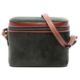 Borsa Vanity Anagram LOEWE in camoscio verde