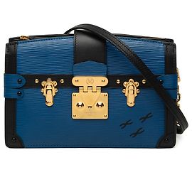 Louis Vuitton Blue Epi Trunk Clutch