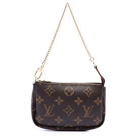 Louis Vuitton Brown Monogram Mini Pochette Accessoires