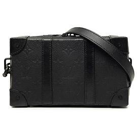 Louis Vuitton Soft Trunk Portemonnaie Monogram Taurillon Schwarz