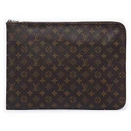 Louis Vuitton Brown Monogram Poche Documents Portfolio