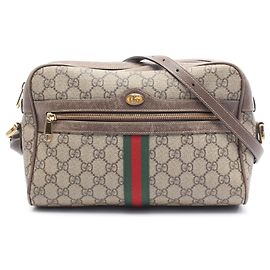 Borsa a tracolla Gucci Beige GG Supreme Ophidia